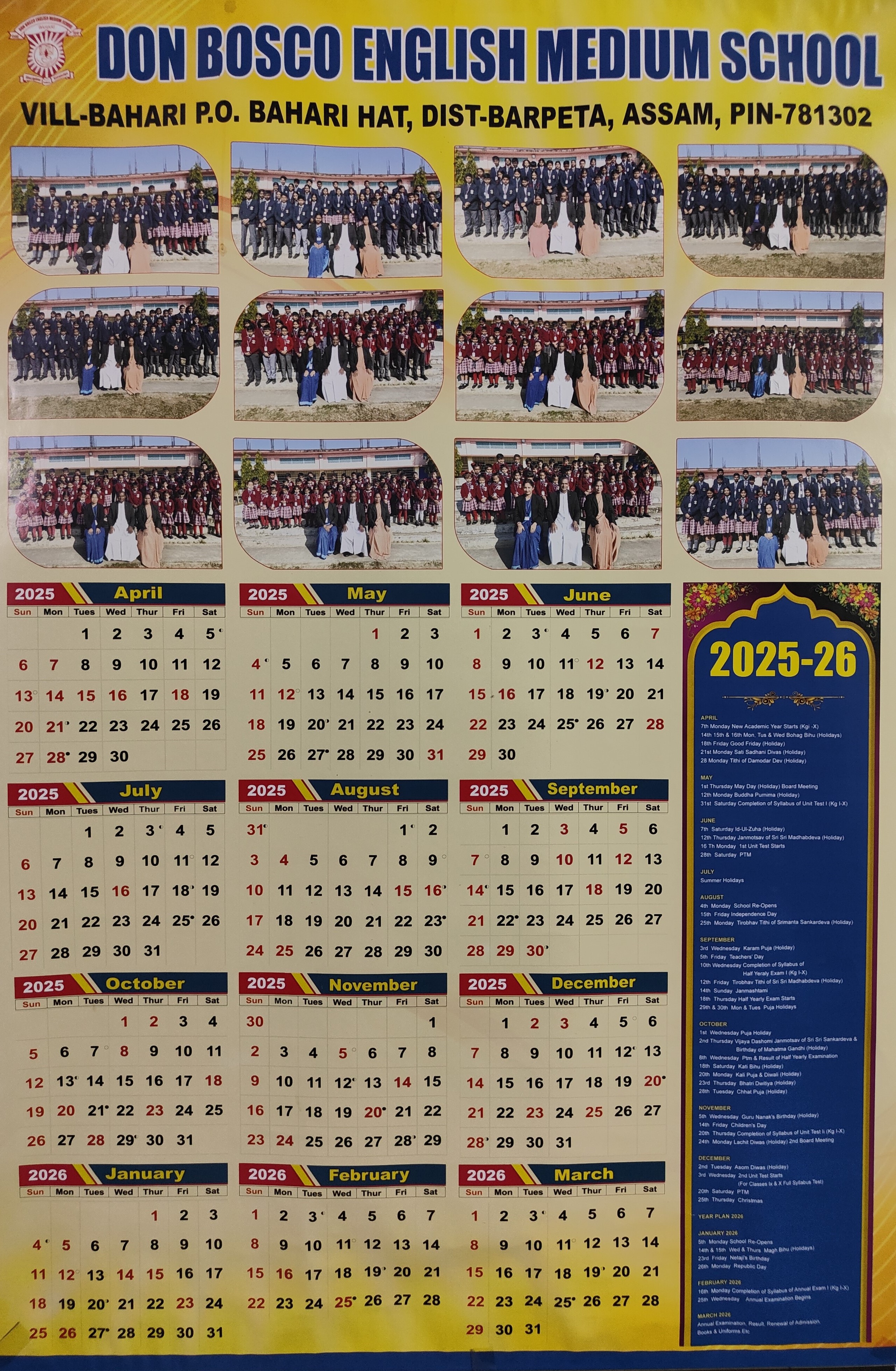 Academic Calendar