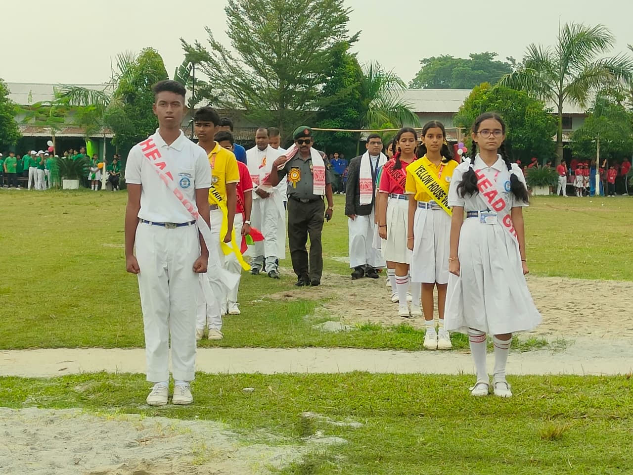 Welcoming the Chief Guest